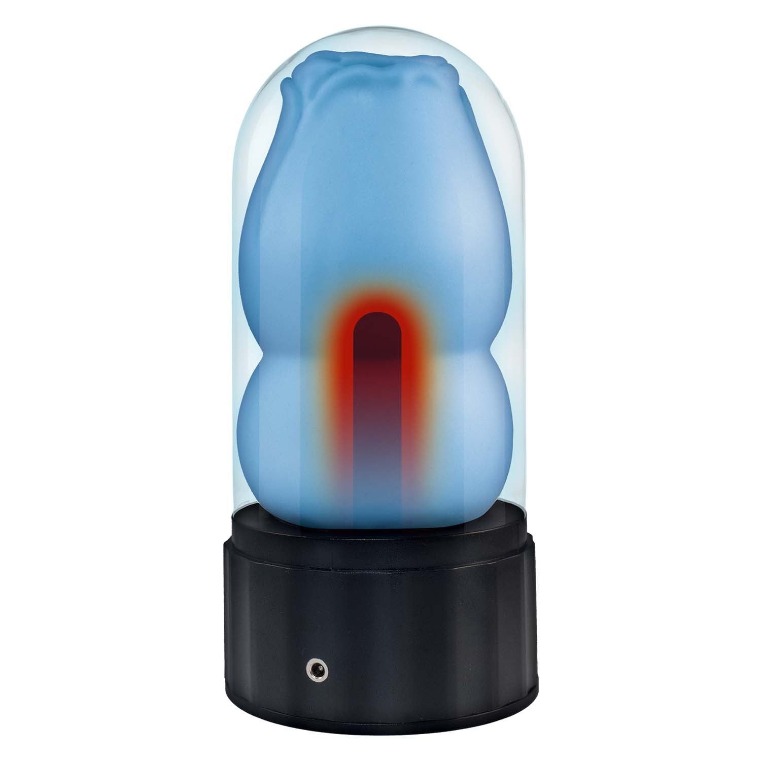 DELITE HEATED ROSE MASTURBATOR BLUE