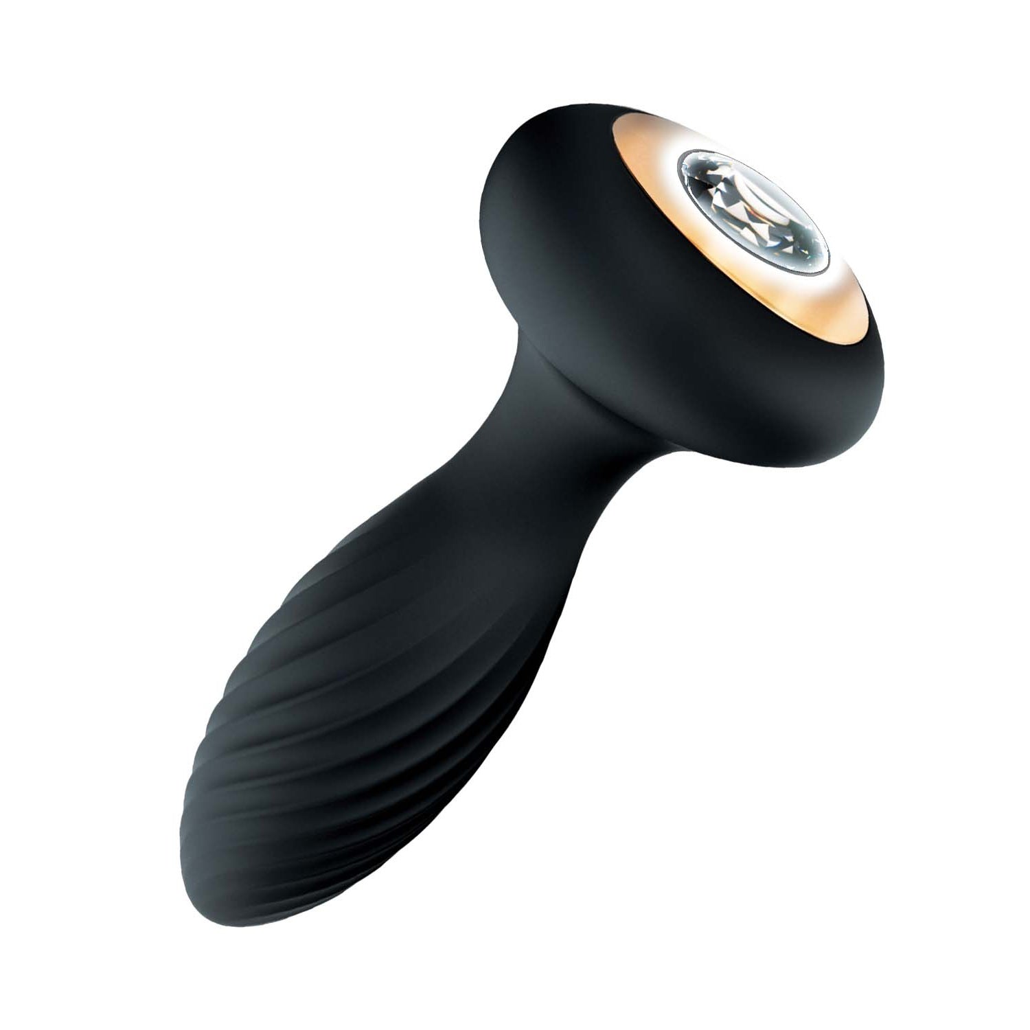 Goddess Diamond Vibrating Plug – Black