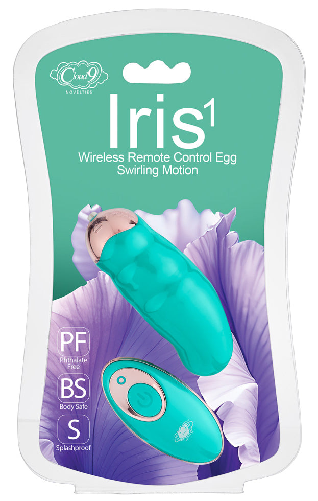 CLOUD 9 HEALTH & WELLNESS WIRELESS REMOTE CONTROL EGG W/ SWIRLING MOTION TEAL