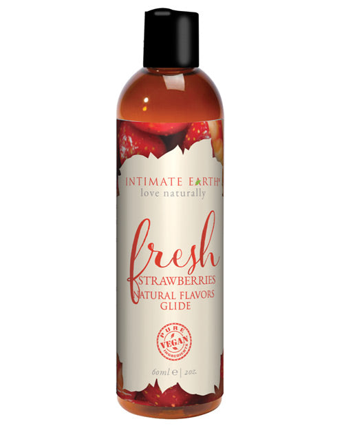 INTIMATE EARTH FRESH STRAWBERRIES GLIDE 2 OZ