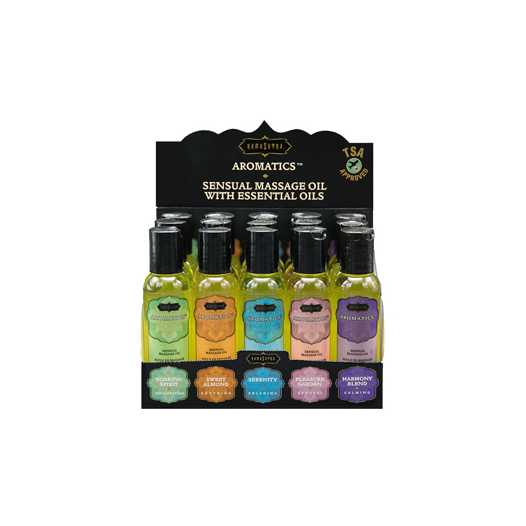 Aromatic Massage Oils – 15-Piece Display