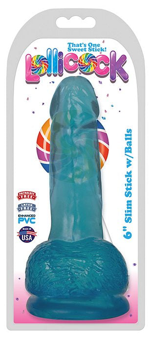 LOLLICOCK 6 SLIM STICK W/BALLS BERRY ICE "