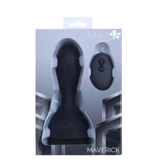MAVERICK 10 FUNCTION INFLATABL ANAL PLUG BLACK