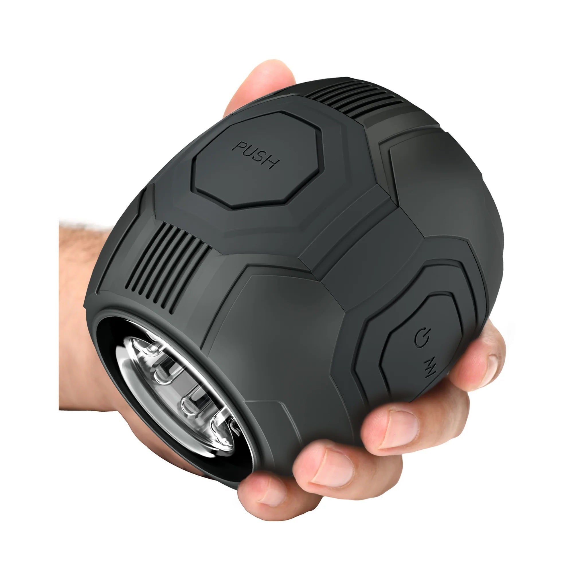 M FOR MEN DOME X VIBRATING MASTURBATOR BLACK