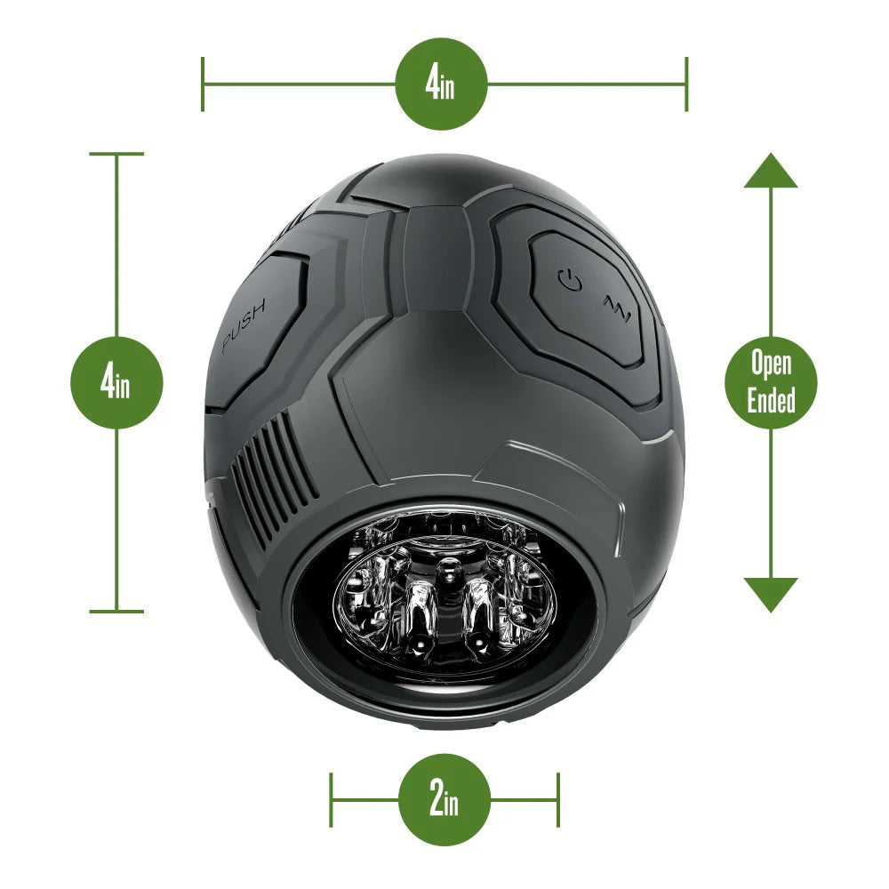 M FOR MEN DOME X VIBRATING MASTURBATOR BLACK