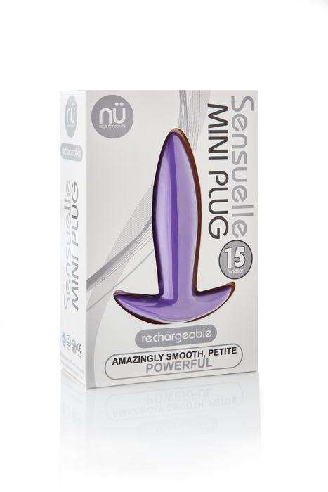 SENSUELLE MINI BUTT PLUG PURPLE