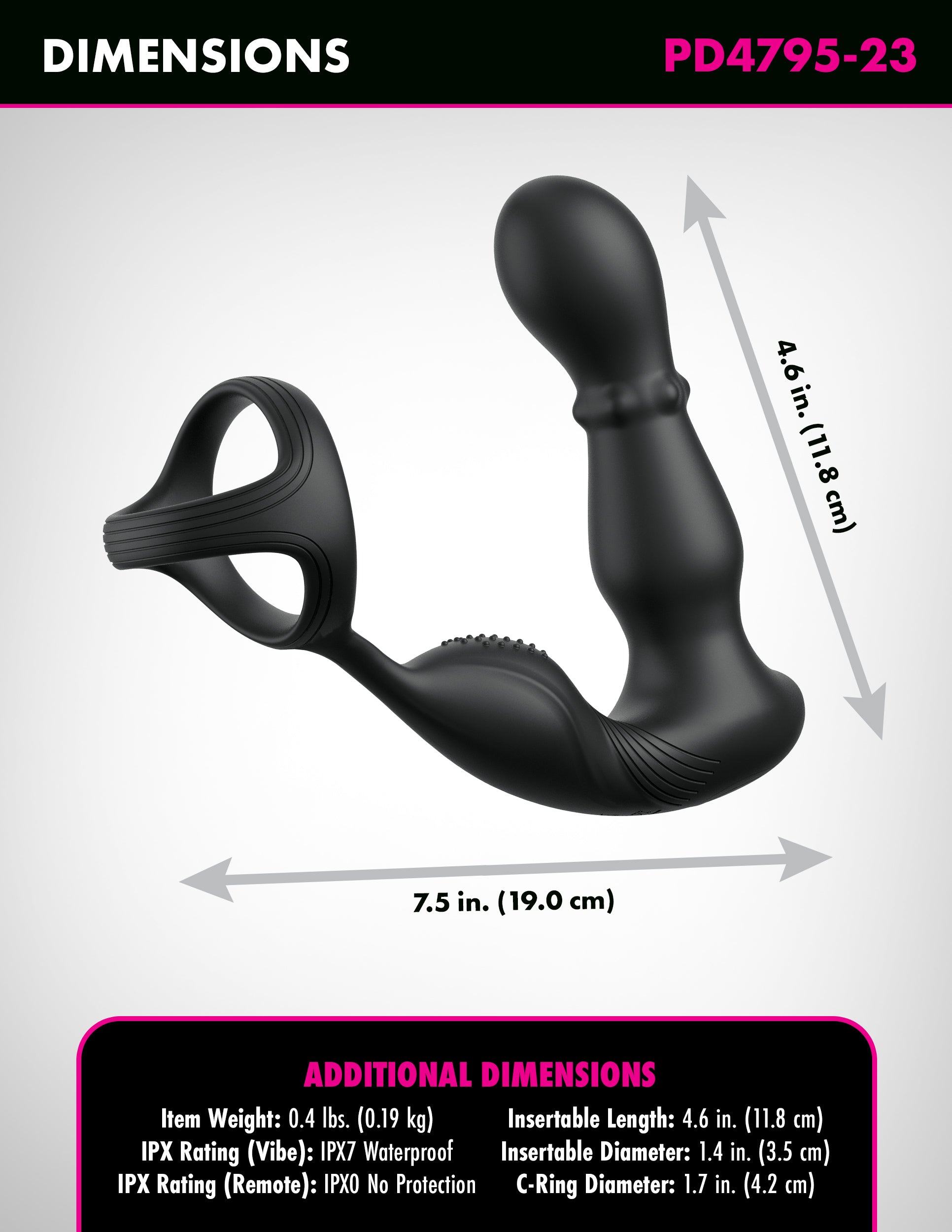 ANAL FANTASY ELITE ASS-GASM SLIDE & GLIDE - BLACK