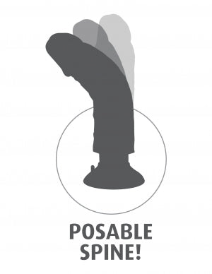 KING COCK 7 IN COCK FLESH VIBRATING