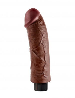 King Cock 8" Cock – Brown, Vibrating