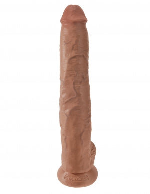 KING COCK 14 IN COCK W/BALLS TAN
