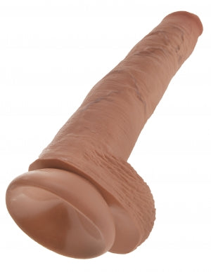 KING COCK 14 IN COCK W/BALLS TAN