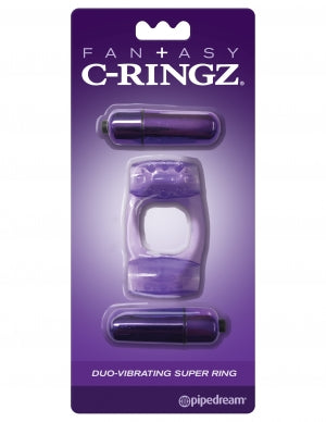 Fantasy C Ringz Duo Vibrating Super Ring – Purple