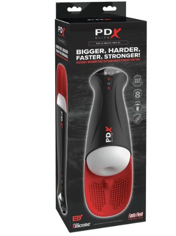 PDX Elite Fuck-O-Matic Pro XL – White/Red