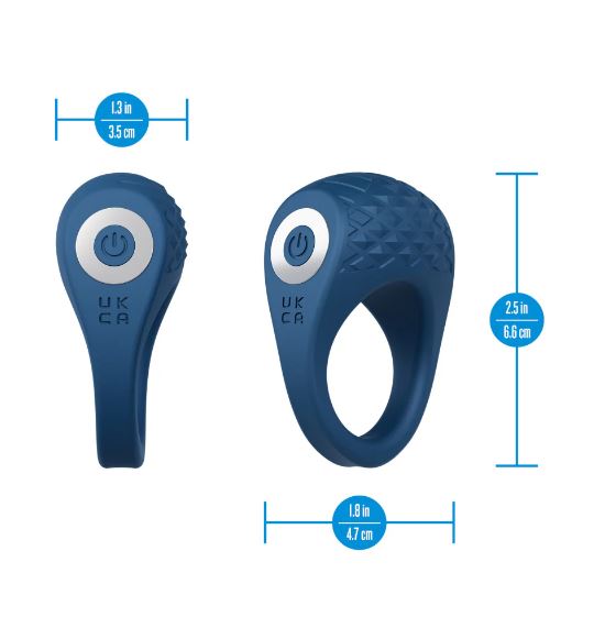 PERFORMANCE PLUS FLEX PRO VIBRATING COCK RING BLUE