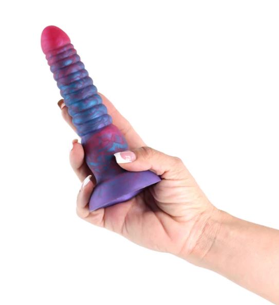 COLOURS STACKED 6IN DILDO PINK/BLUE