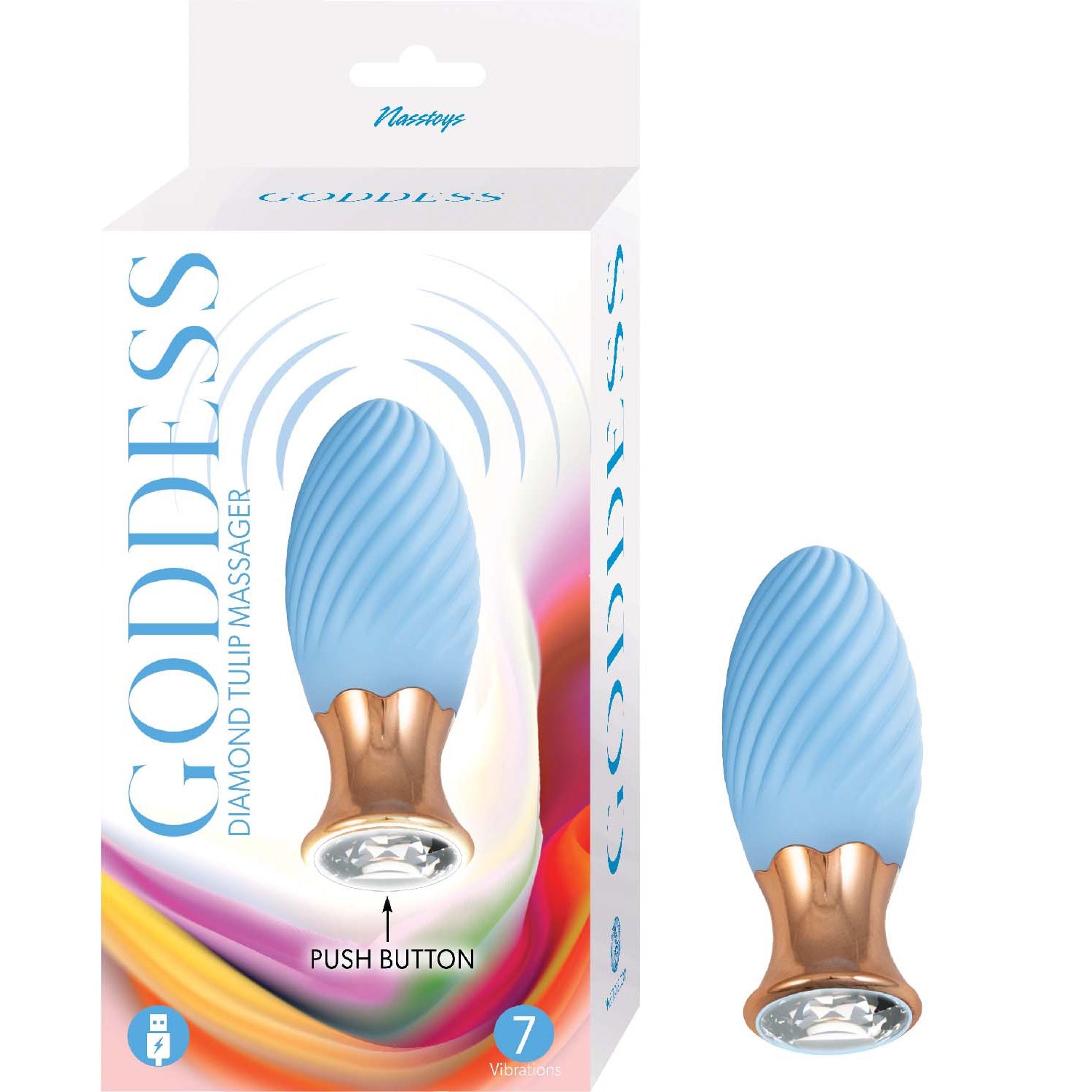 Goddess Diamond Tulip – Blue