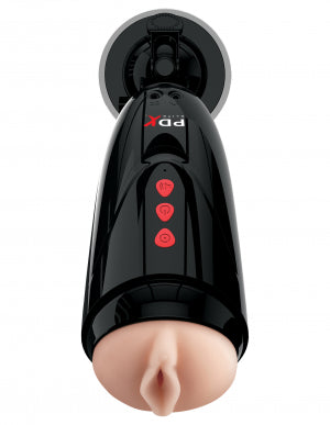 PDX ELITE DIRTY TALK STARTER STROKER LIGHT/BLACK