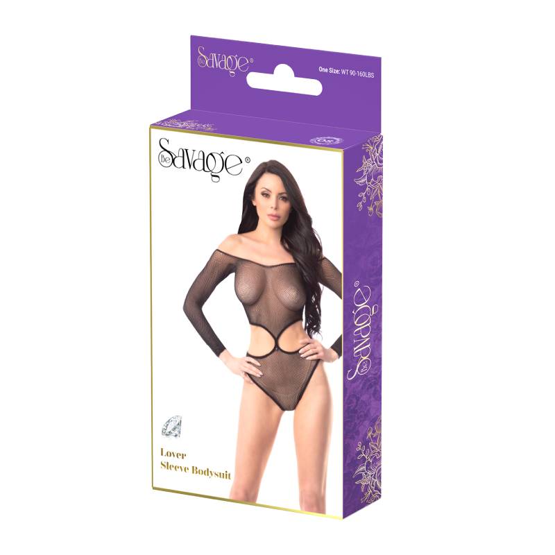 LOVER SLEEVE BODYSUIT BLACK