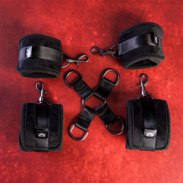 SEI MIO HOGTIED AND SATISFIED HOG TIE AND CUFF SET
