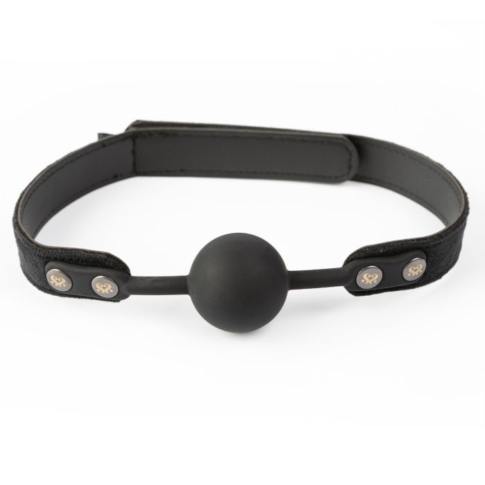 SEI MIO STRICTLY COME QUIETLY SOFT STRAP SILICONE BALL GAG