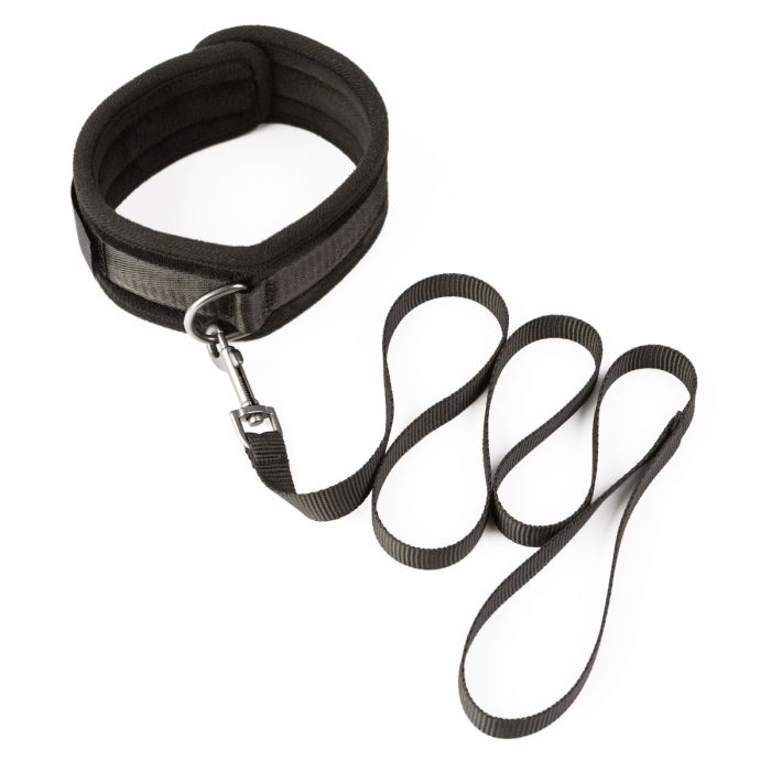 SEI MIO TAKE THE LEAD PADDED NECK COLLAR AND LEASH