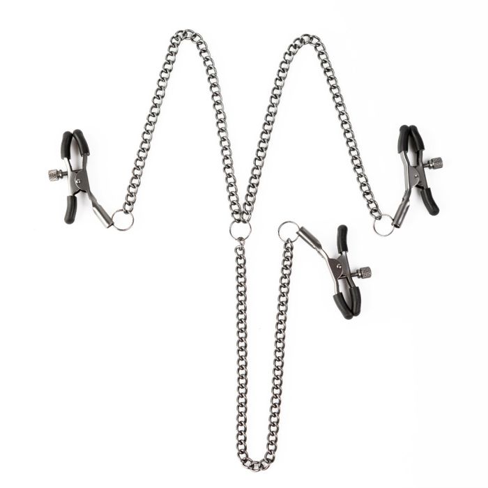 SEI MIO TRIPLE TEASE ADJUSTABL NIPPLE AND CLIT CLAMP SET