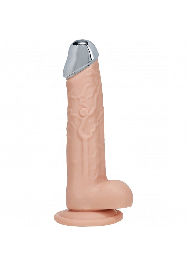 REALROCK WIRELESS RECHARGEABLE METALHEAD REGULAR STRAIGHT 7IN W/BALLS