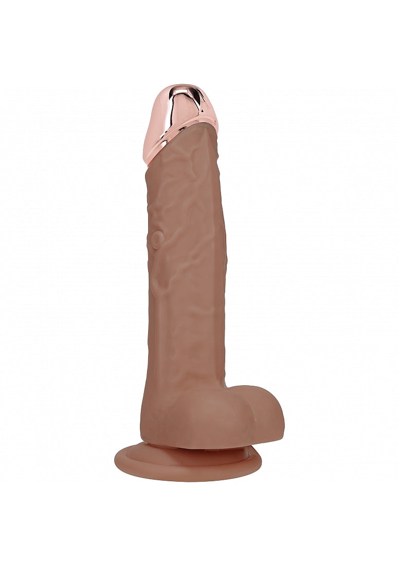 REALROCK WIRELESS RECHARGEABLE METALHEAD REGULAR STRAIGHT W/BALLS TAN
