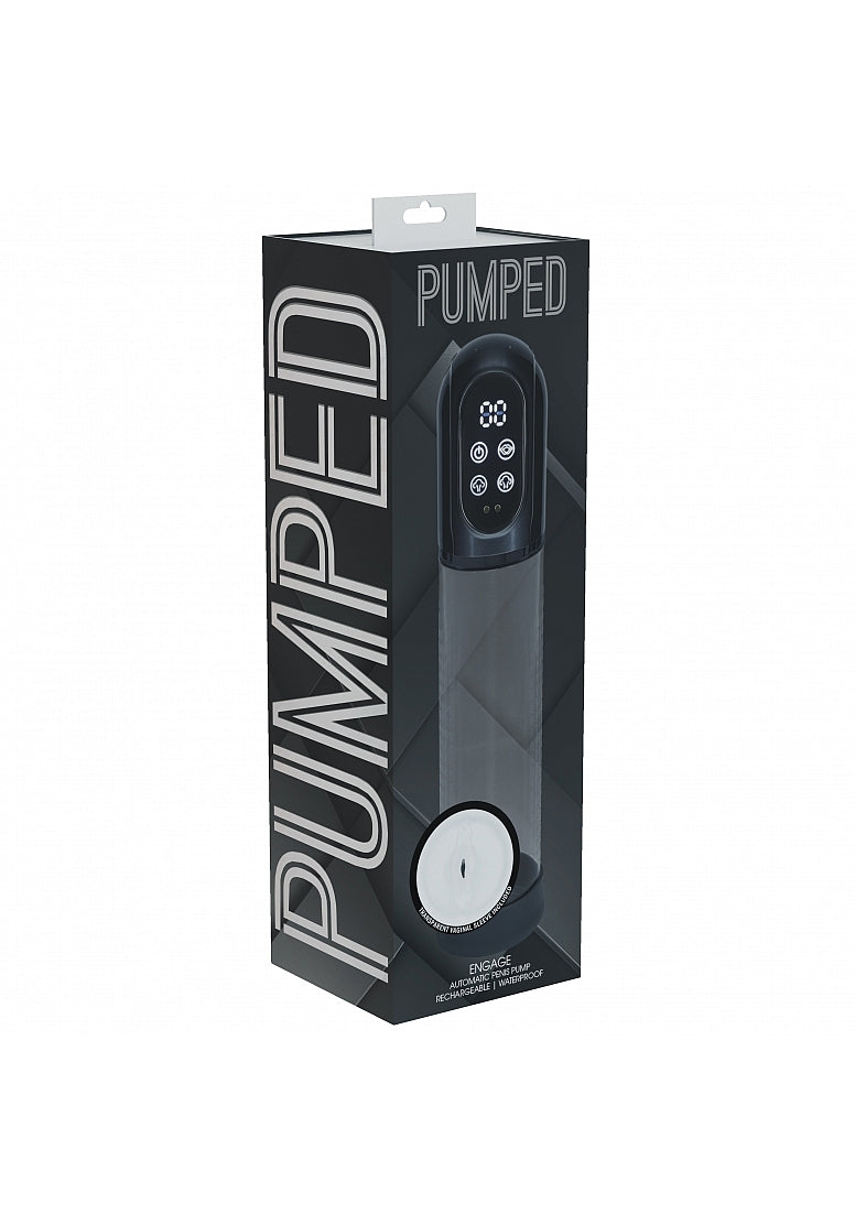 PUMPED ENGAGE AUTOMATIC PUMP MASTUBATOR GUN METAL