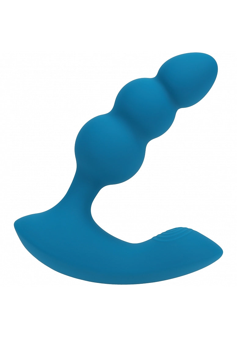 LEVELZ DUAL MOTOR REMOTE SILICONE PROSTATE STIMULATOR TEAL