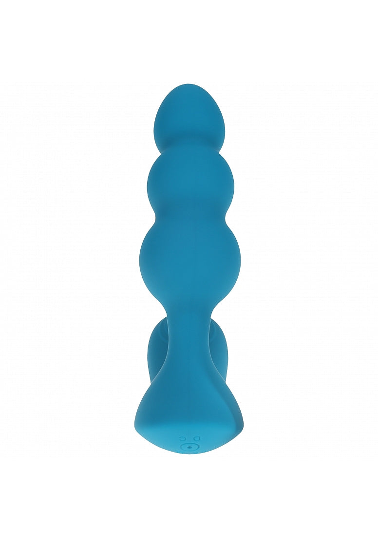 LEVELZ DUAL MOTOR REMOTE SILICONE PROSTATE STIMULATOR TEAL
