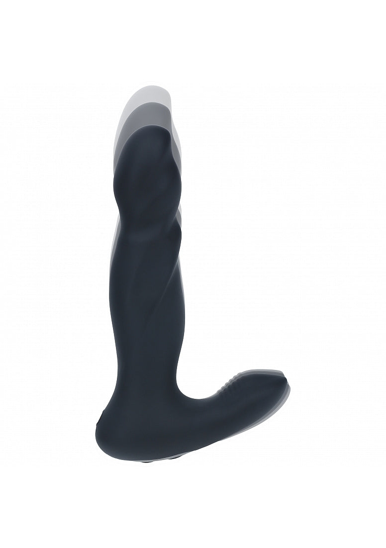 LEVELZ VIBRATING & THRUSTING SILICONE PROSTATE MASSAGER BLACK