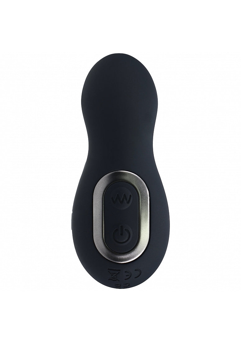 LEVELZ VIBRATING & THRUSTING SILICONE PROSTATE MASSAGER BLACK