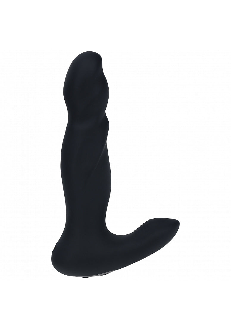 LEVELZ VIBRATING & THRUSTING SILICONE PROSTATE MASSAGER BLACK