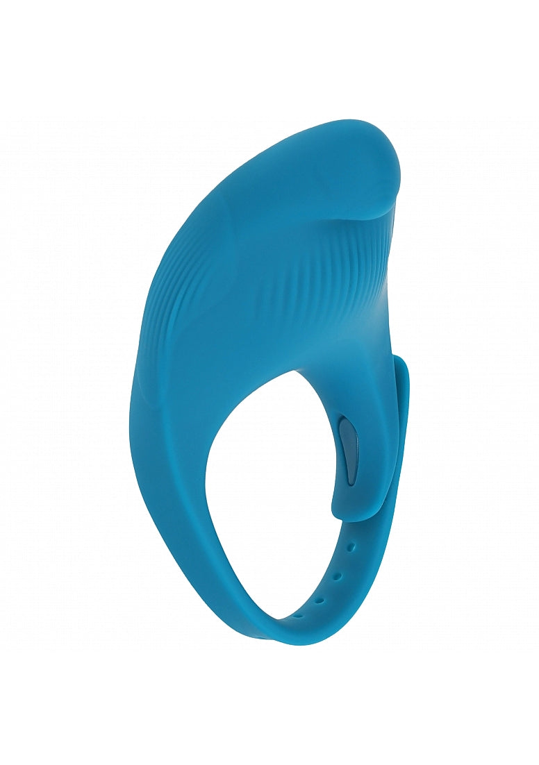 LEVELZ ADJUSTABLE VIBRATING COCK RING TEAL