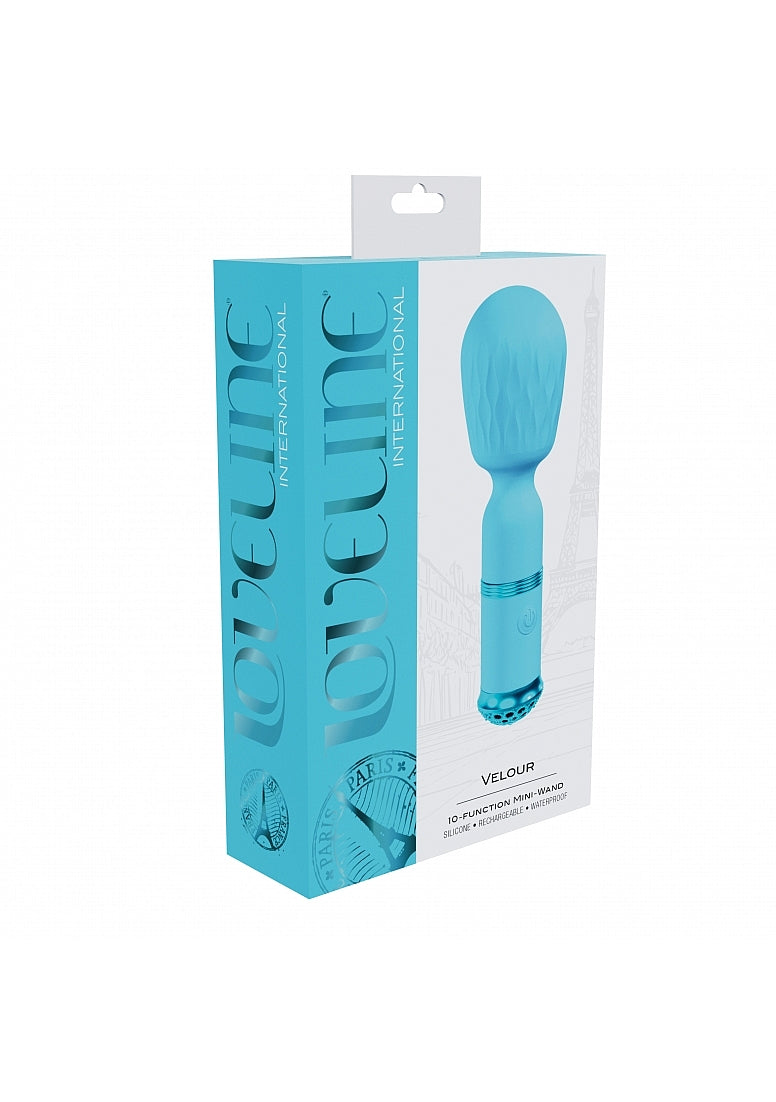 LOVELINE VELOUR MINI WAND BLUE