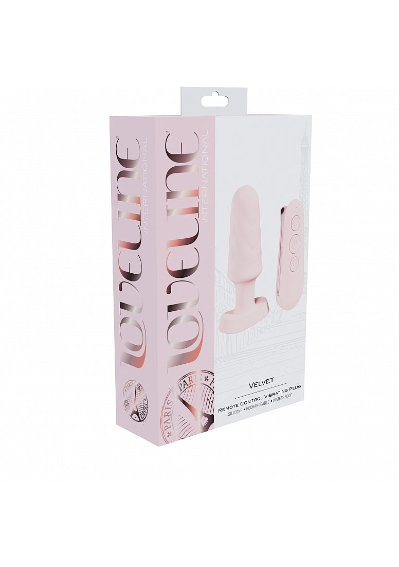 LOVELINE VELVET REMOTE CONTROL VIBRATING PINK