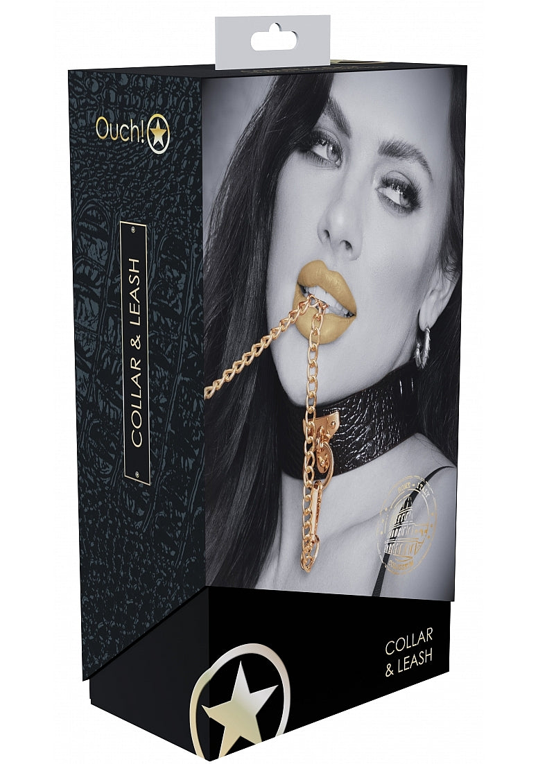OUCH! ROME COLLECTION COLLAR W/ LEASH