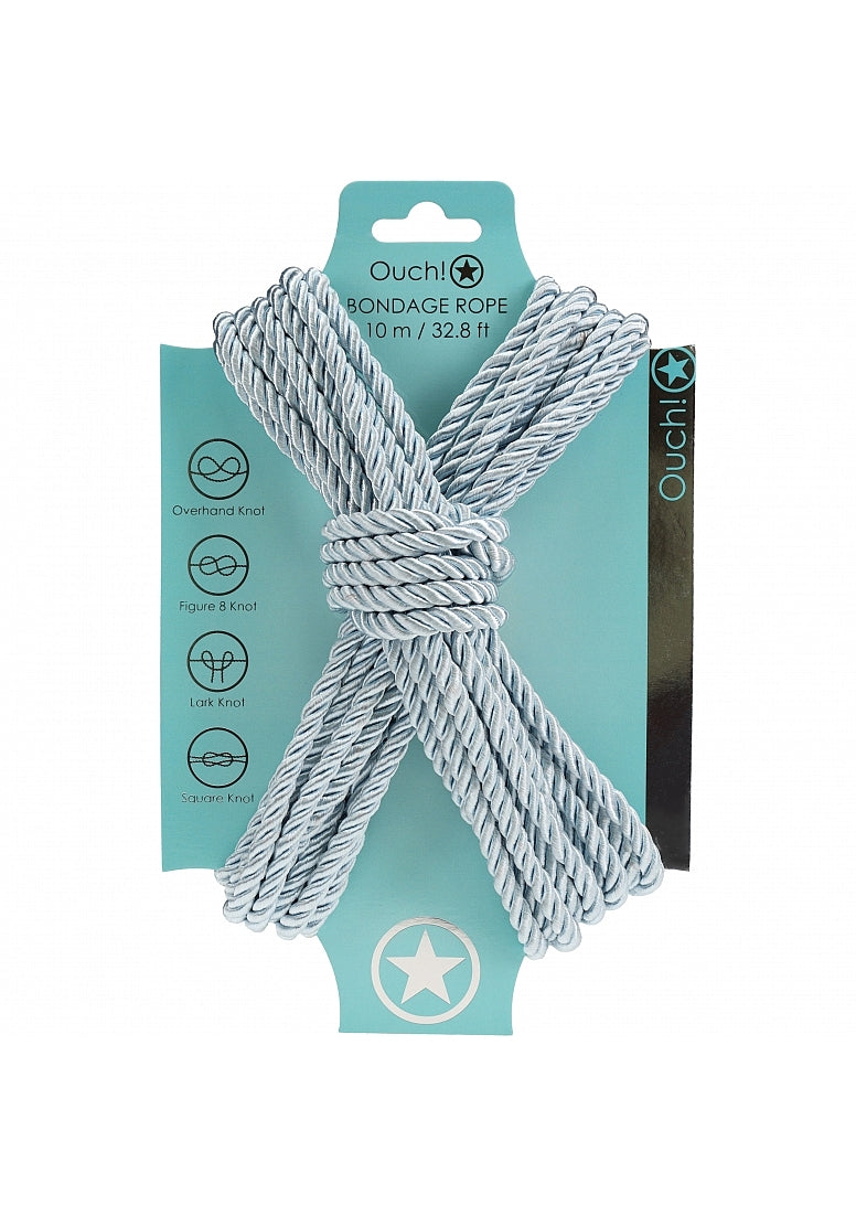 OUCH! BONDAGE ROPE 10 METERS POWDER BLUE