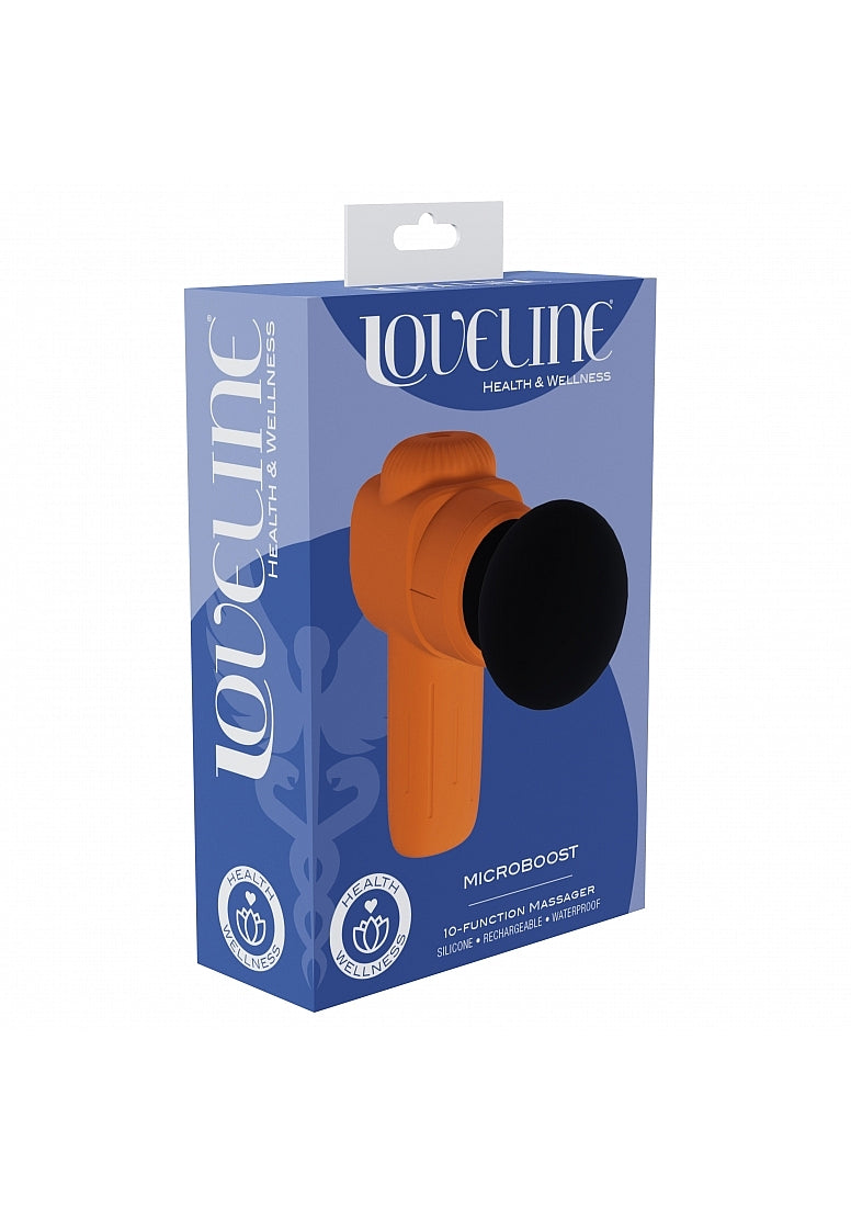 LOVELINE MICROBOOST MASSAGER SILICONE ORANGE