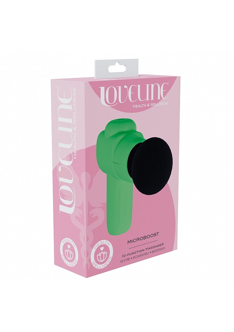 LOVELINE MICROBOOST MASSAGER SILICONE GREEN