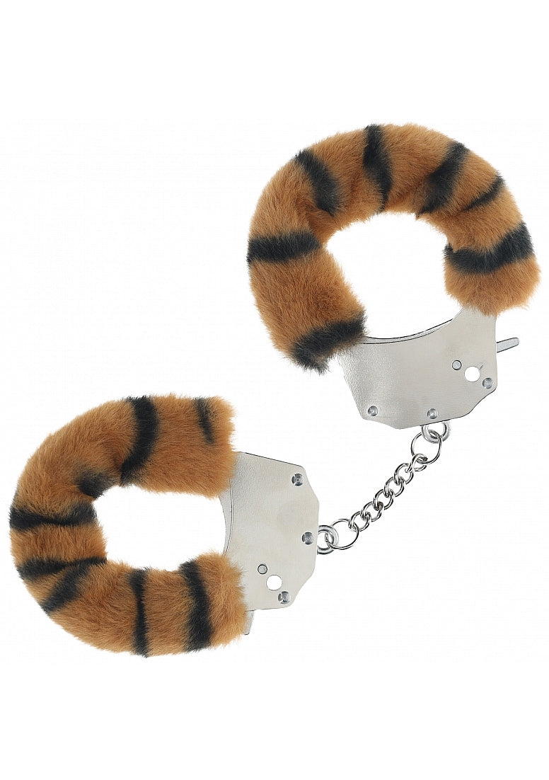 OUCH! HEAVY DUTY FLUFFY HANDCUFFS TIGER