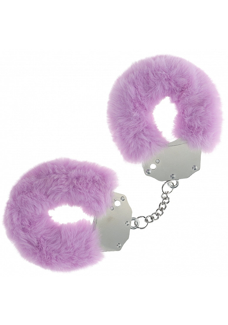 OUCH! HEAVY DUTY FLUFFY HANDCUFFS LAVENDER