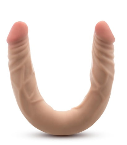 DR SKIN PLUS - 14 POSABLE DOUBLE DONG - BEIGE "