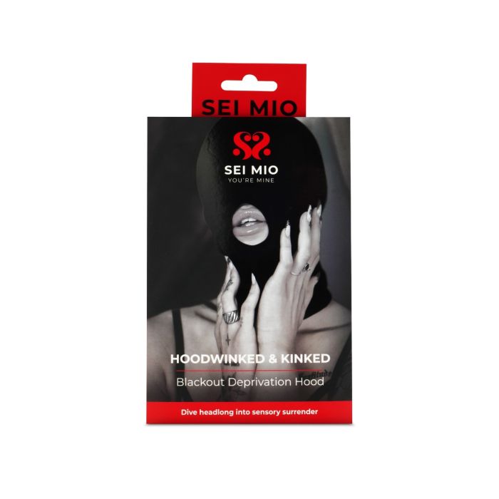 SEI MIO HOODWINKED AND KINKED DEPRIVATION HOOD WITH BLACKOUT PANEL