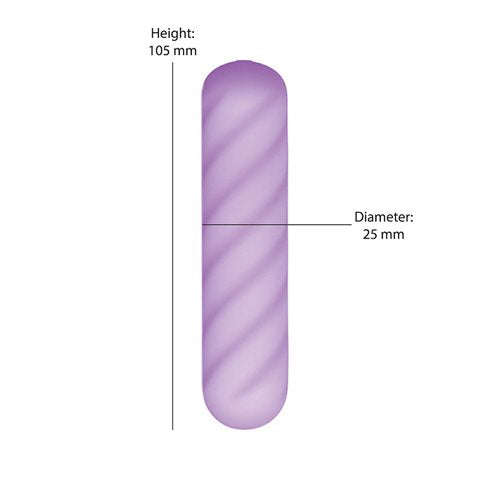 SOFTIES DUAL LAYER BULLET 4'PU LAYER BULLET 4'PURPLE