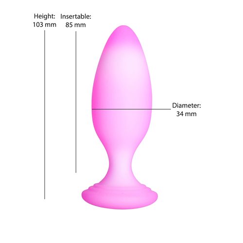 SOFTIES DUAL LAYER BUTT PLUG 4 BUTT PLUG 4 PINK