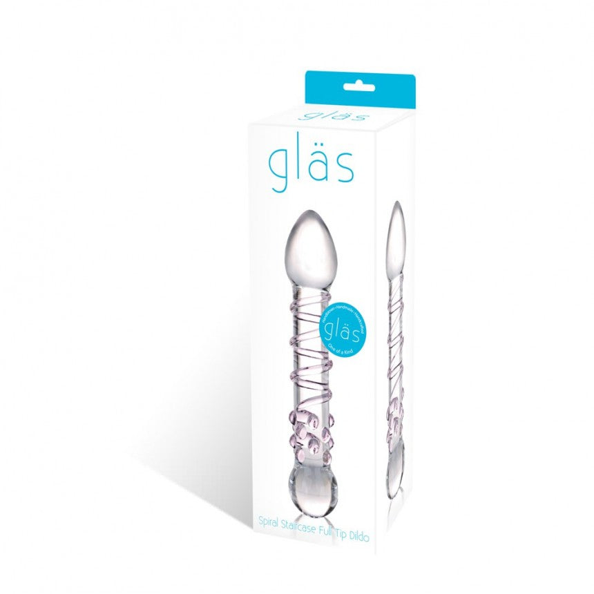 GLAS SPIRAL STAIRCASE FULL TIP DILDO
