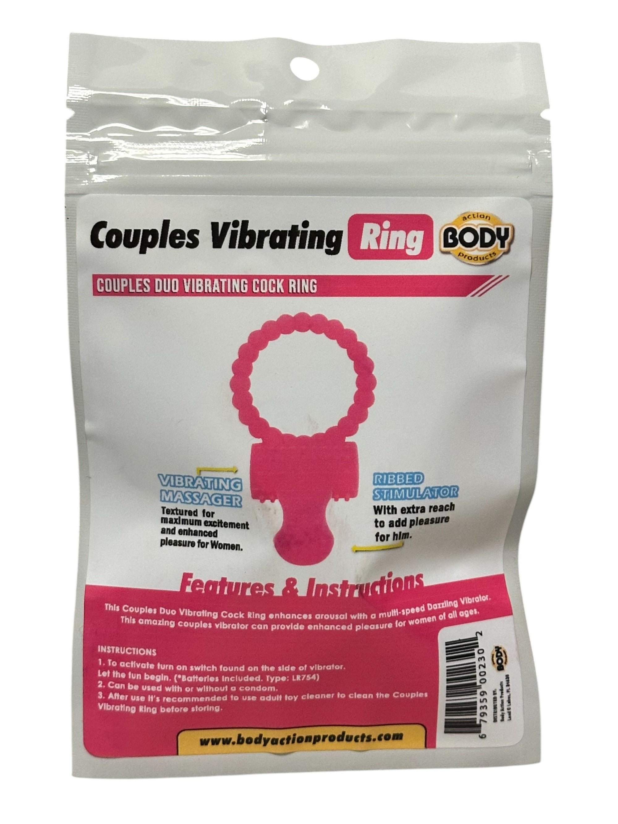COUPLES DUO VIBRATING COCK RING