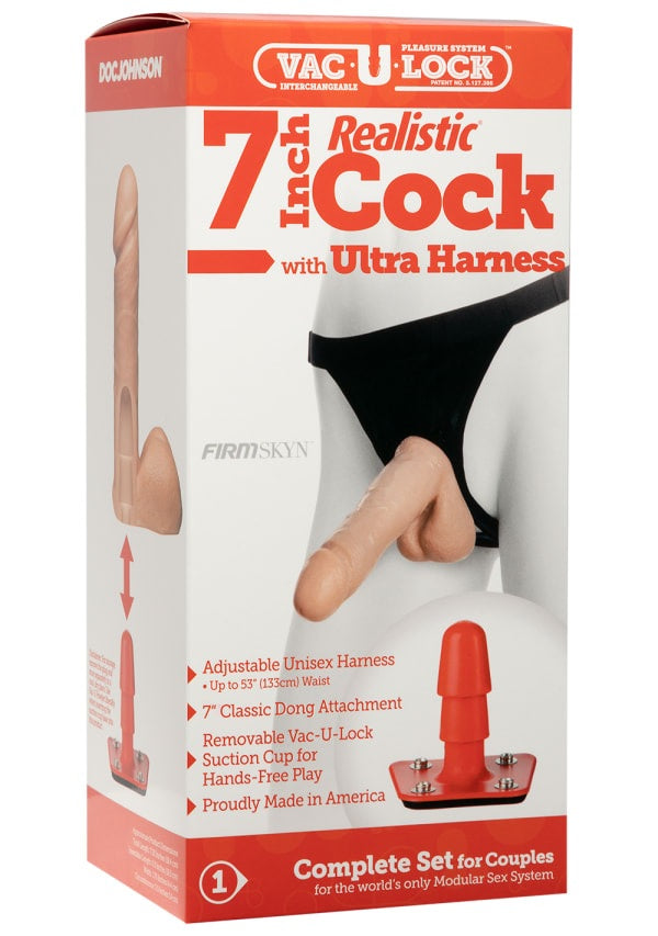 Ultra Harness 2 & Plug with 7" Cock
